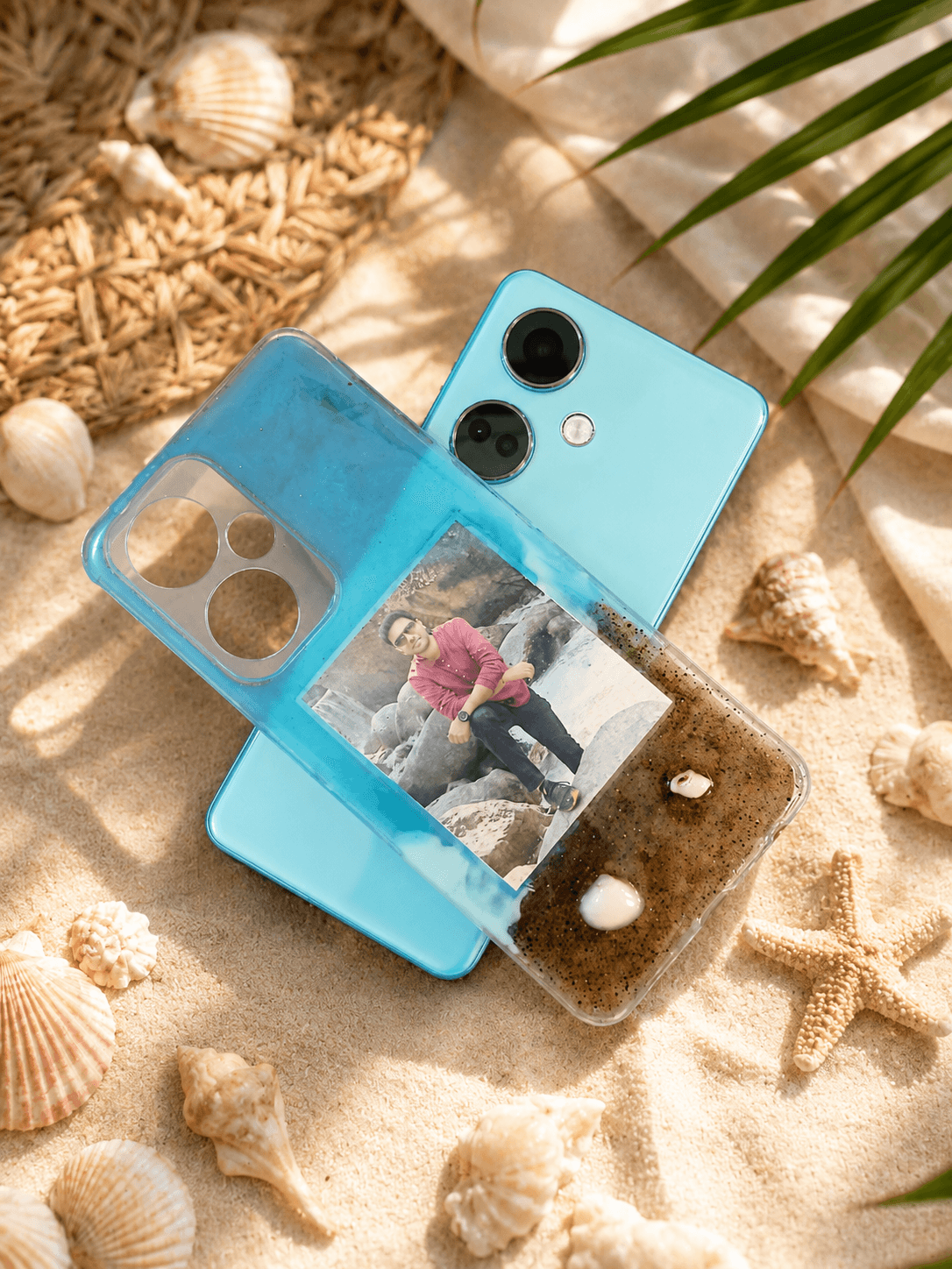 Ocean Theme Personalized Resin Phone Cover